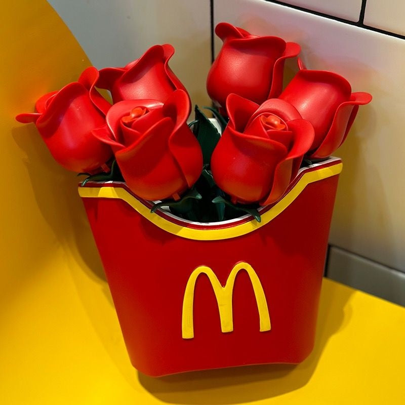 French Fries Box Vase Objet