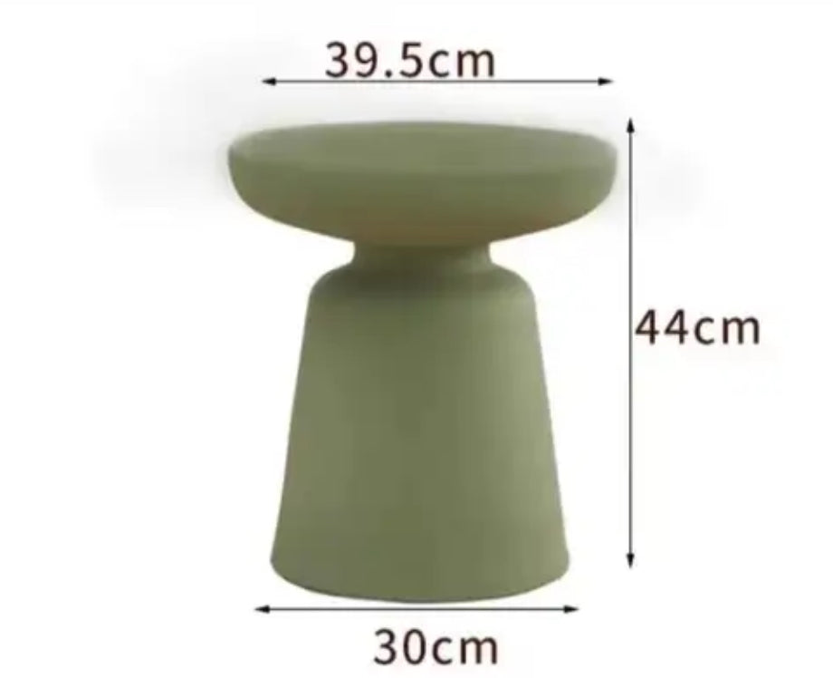 Nordic Style Stool Side Table Modern Bedside Mushroom