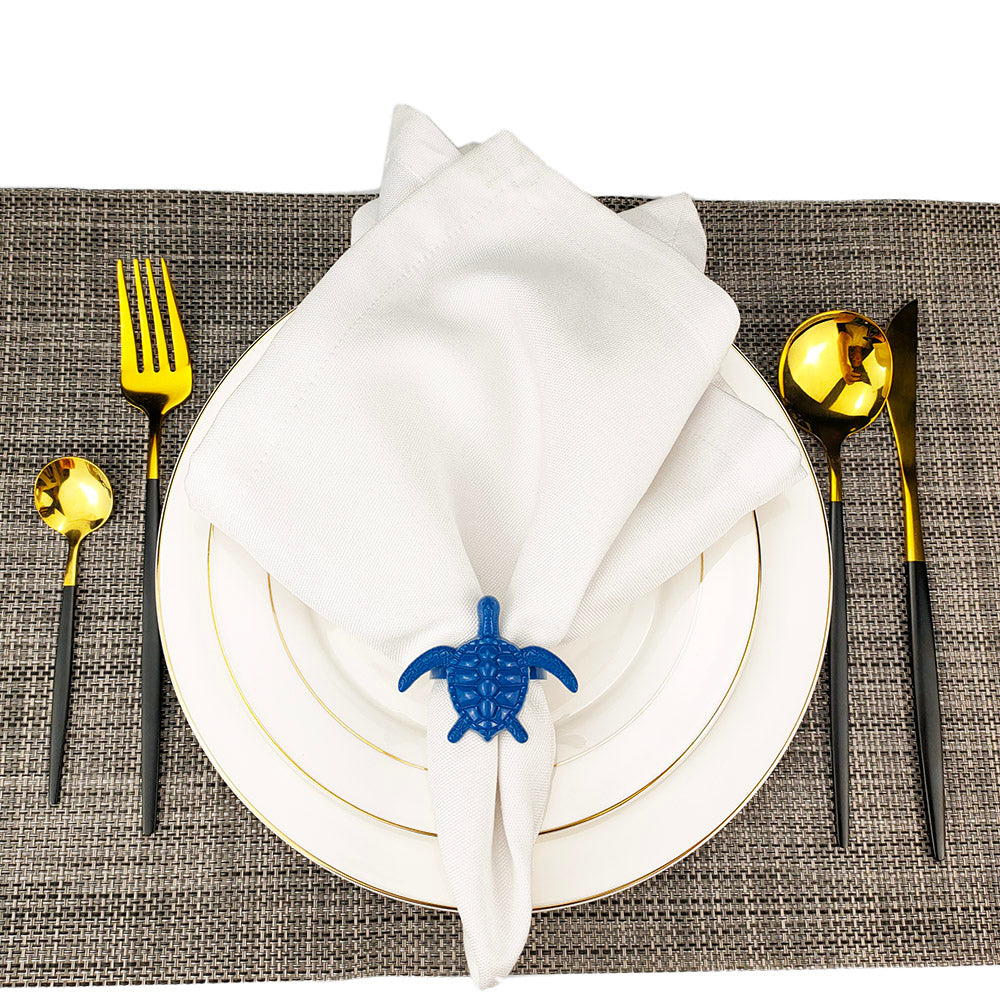 Gold Crustacean Napkin Ring Set