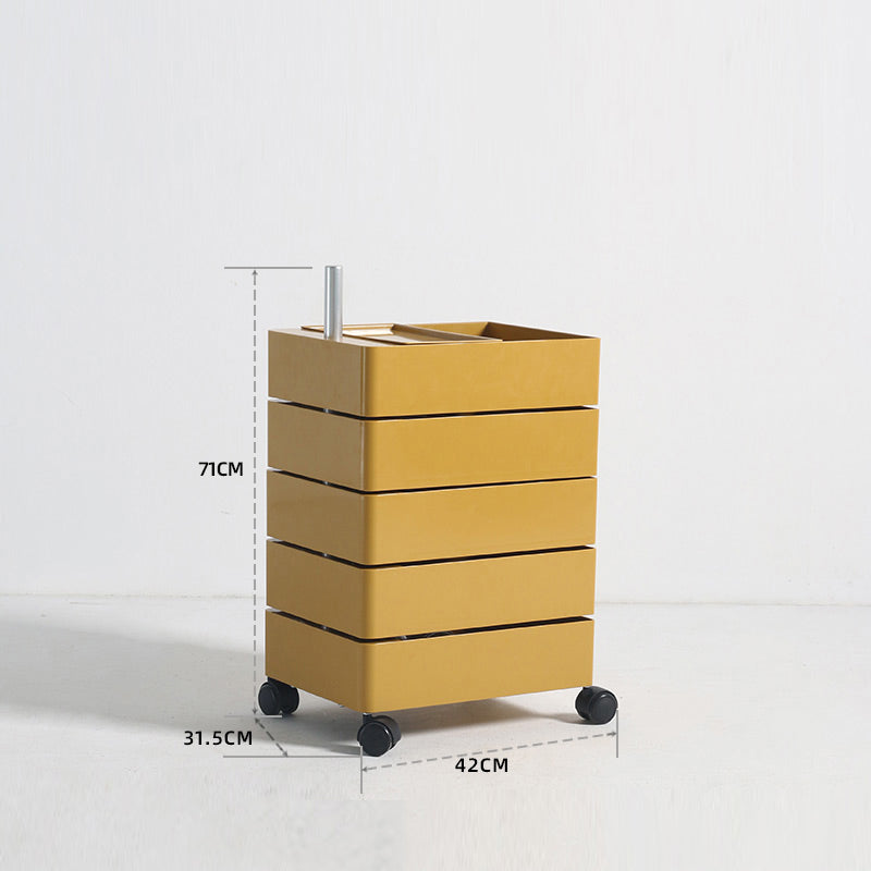 Multi-functional rotating storage cabinet 360 trolley movable storage