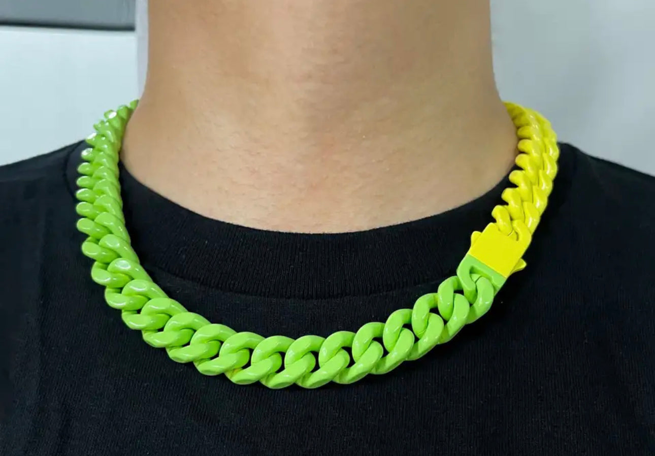 Ombré Cuban Chain Necklace