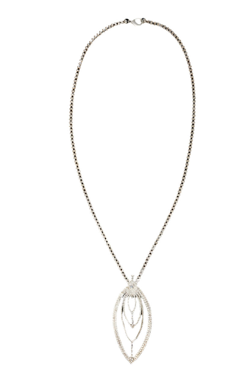 Crystal Art Deco Teardrop Necklace 