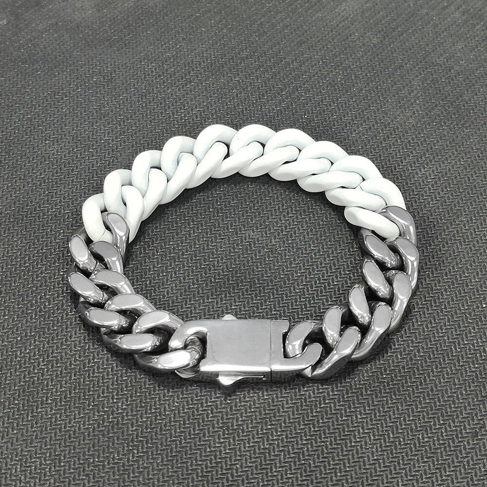 BiColor Cuban Bracelet