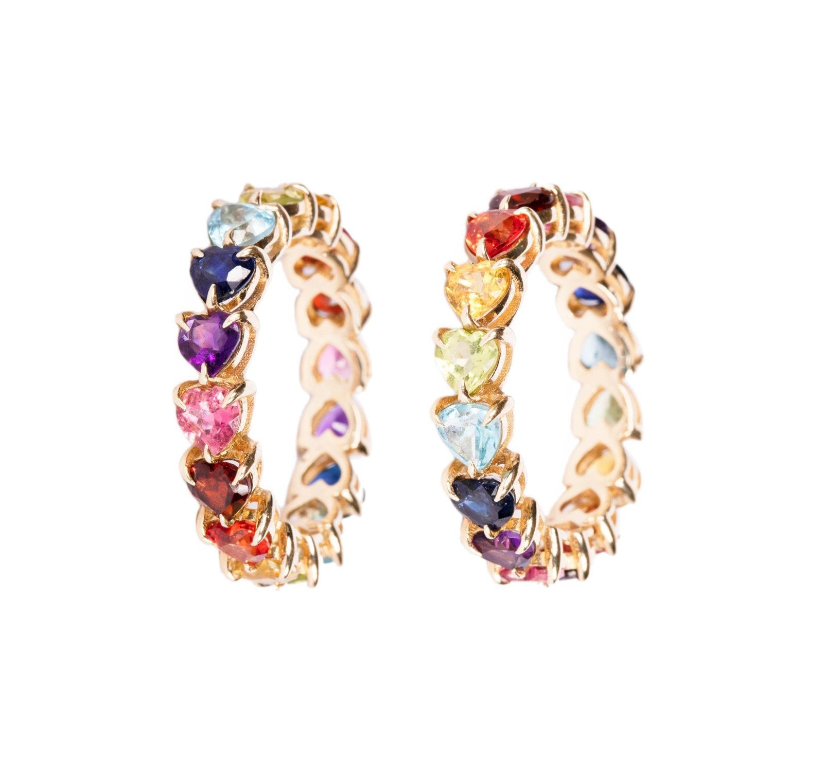 14k gold rainbow ring