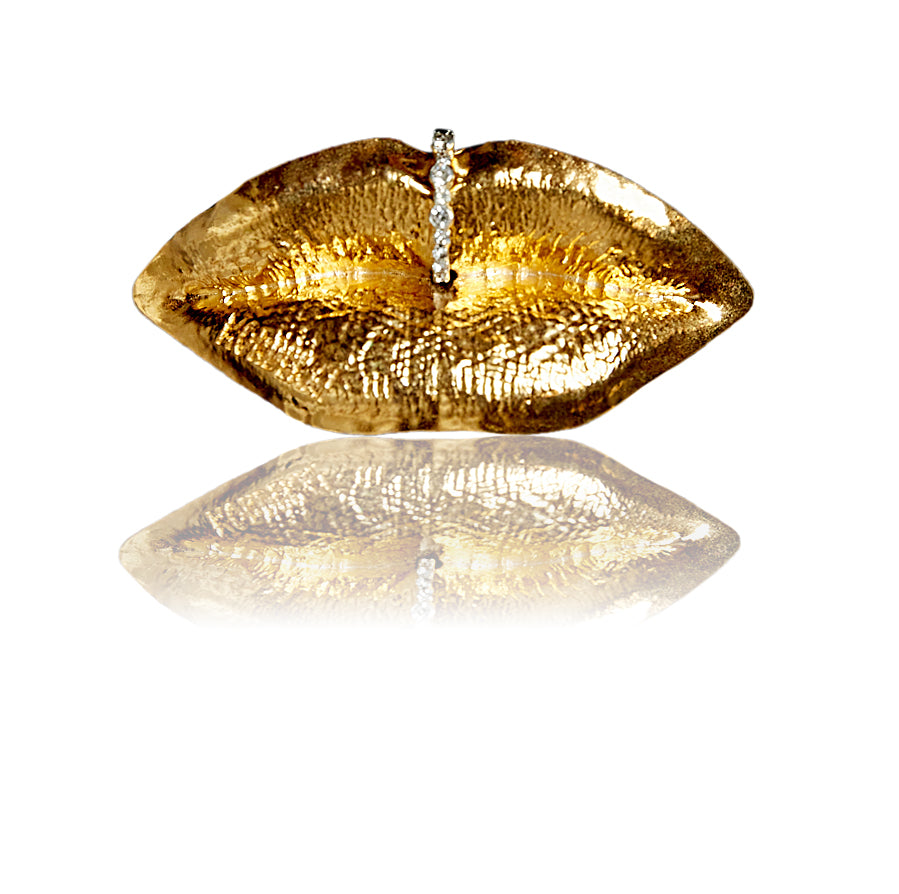 Lips Bejeweled Cuff