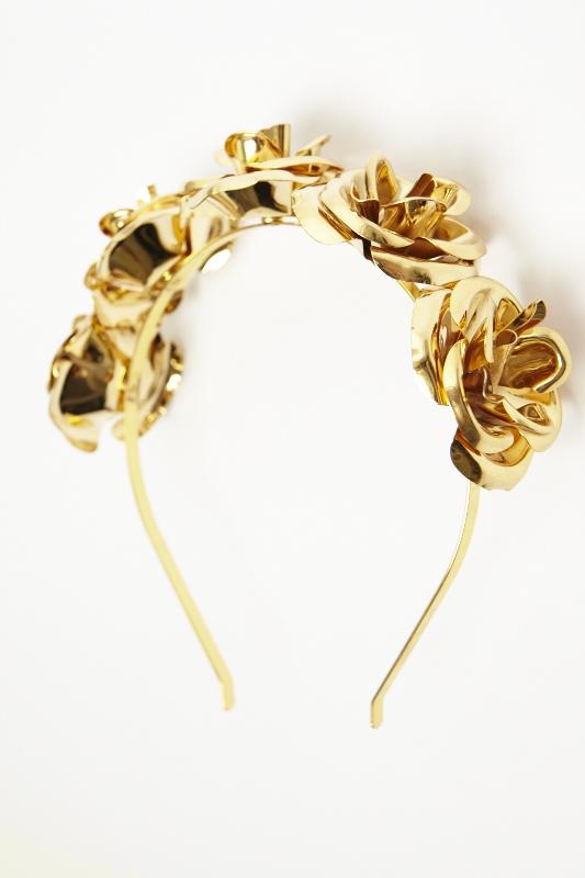 Metal rose deals headband